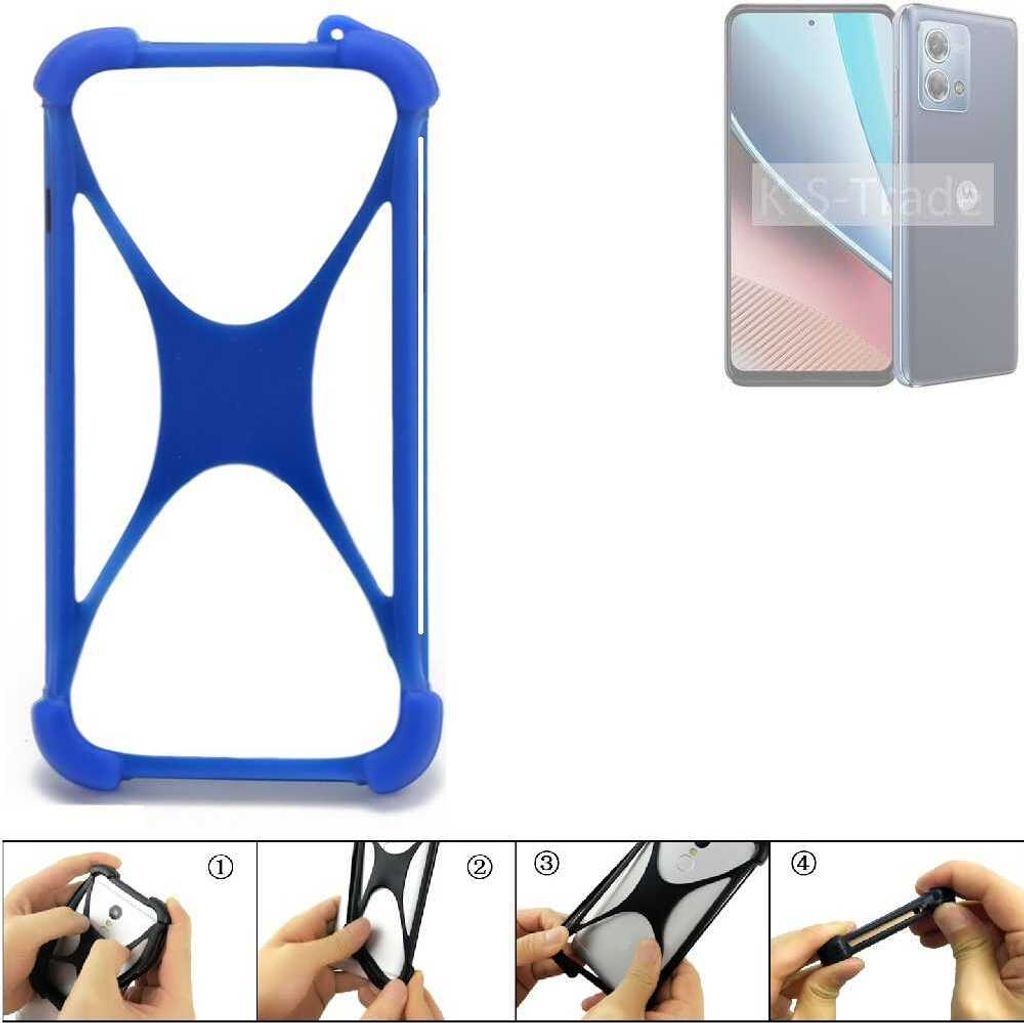 K-S-Trade Handy Hülle kompatibel mit Motorola Moto G Stylus (2023) Silikon Schutzhülle Cover Case Bumper Silikoncase TPU Softcase Schutz Hülle