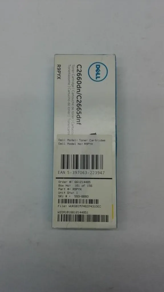 Toner Jaune Dell Haute Fidélité Original pour Modèles C2660dn C2665dnf