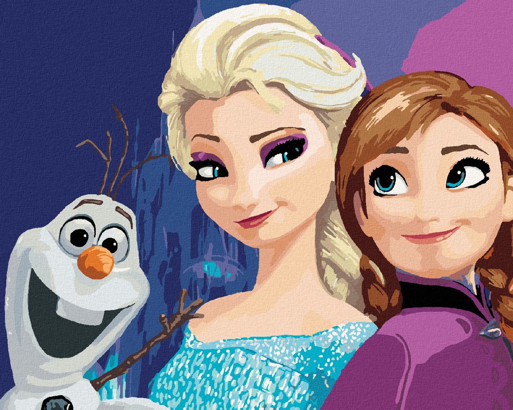 Zuty - Diamantové malování - ELZA, ANNA A OLAF (LEDOVÉ Obrázek produktu 