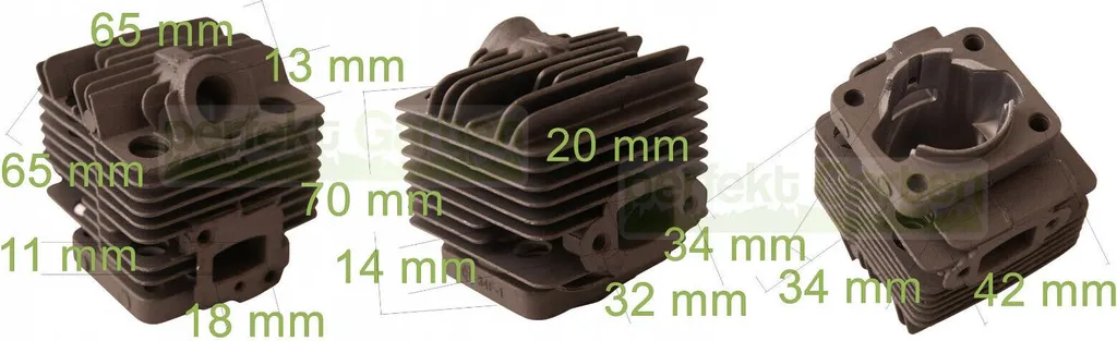 Kit Motore 34mm per Decespugliatore 26cc - Cilindro e Pistone Nuovi - 2