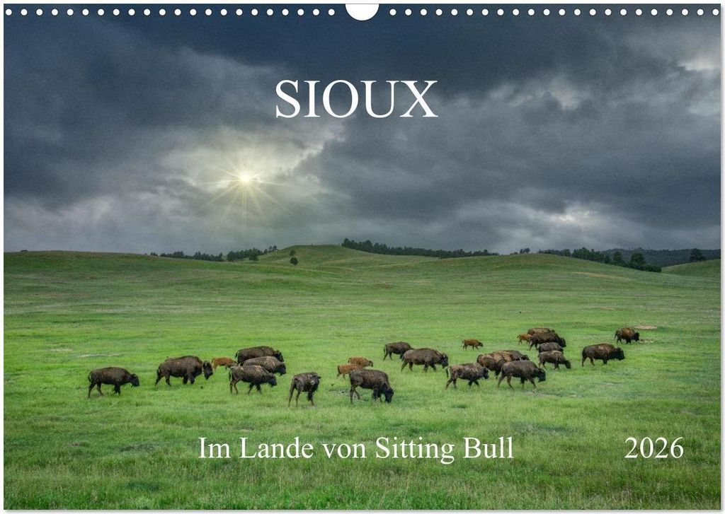 Sioux Im Lande von Sitting Bull (Wandkalender 2026 DIN A3 quer), CALVENDO Monatskalender