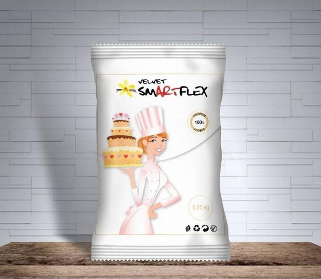 SmartFlex Fondant Weiß Velvet Vanille 250g Produktbild 
