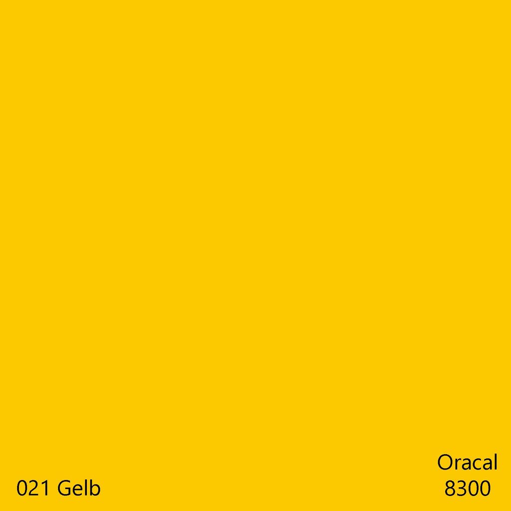 DIN A4 Oracal 8300 Transparent Cal – 32 Farben, Plotterfolie für Glas & Fenster, DIY Folie 10 Stk. 021Gelb