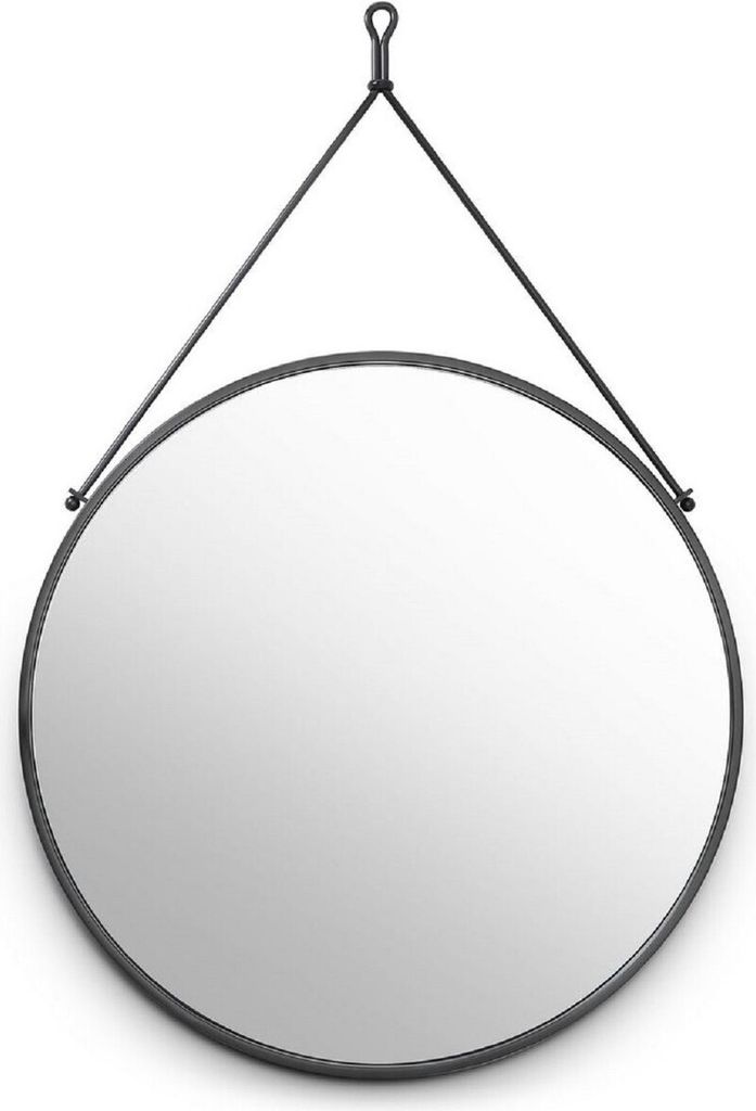 Casa Padrino Luxus Edelstahl Wandspiegel Bronze Ø 65 x 3 x H. 97 cm - Garderoben Spiegel - Wohnzimmer Spiegel - Schlafzimmer Spiegel - Luxus Kolle...