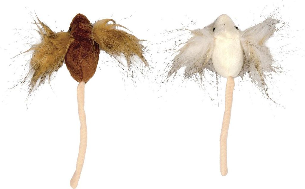 Duvo+ Katzenspielzeug big ear Maus braun/beige