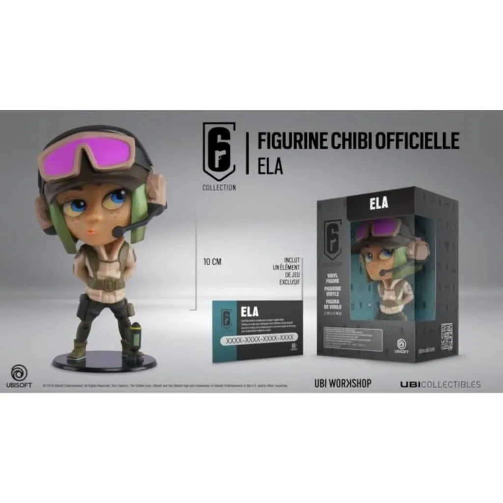 Figurine Chibi Six Collection Ela Décoration Setup Gaming et Bureau PC