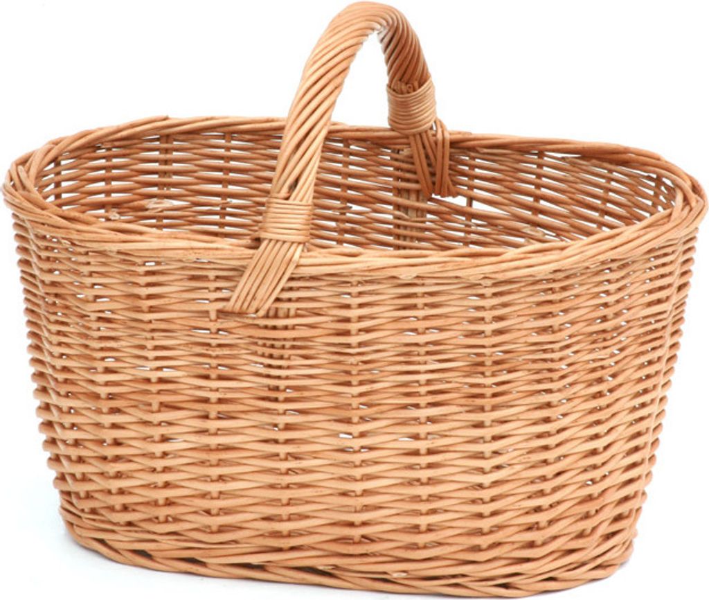 Einkaufskorb Weide Geflochtener Korb mit Henkel Aufbewahrungskorb Leicht Picknickkorb Geschenkkorb Leer Vintage Reisenthel Korb Aufbewahrung Geflochte