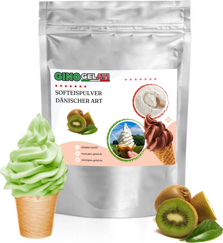 Kiwi Dänisches Softeis Pulver 10 kg Produktbild 
