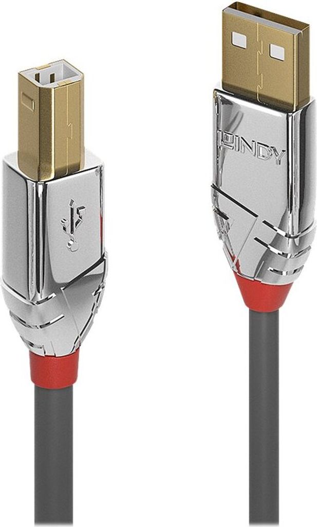 LINDY USB 2.0 Kabel Typ A/B Cromo Line M/M 5m