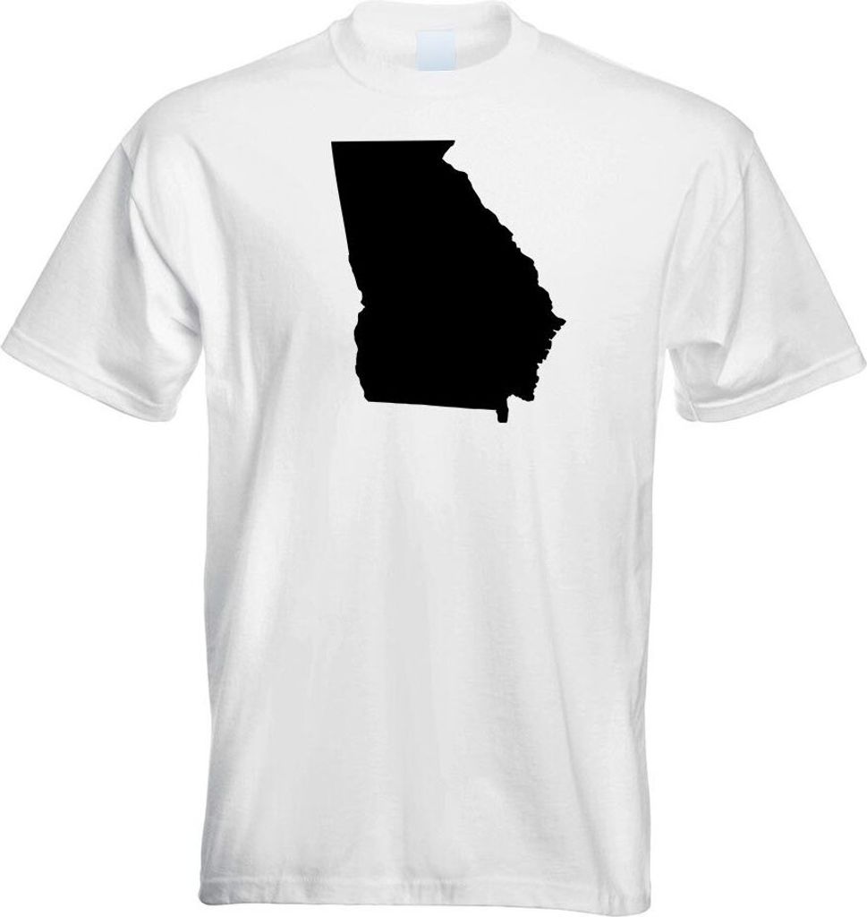 Kiwistar - T-Shirt - Weiss - USA - Georgia Atlanta Herren Funshirt Bedruckt Design Sprüche Spruch Motive - mit Motiv Bedruckt - Funshirt Design - ...