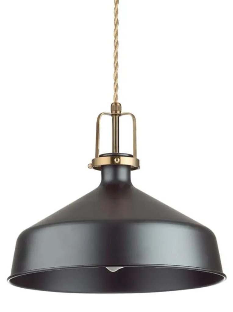 Suspension Métal Noir Minimaliste Eris-1 Éclairage Design Culot E27