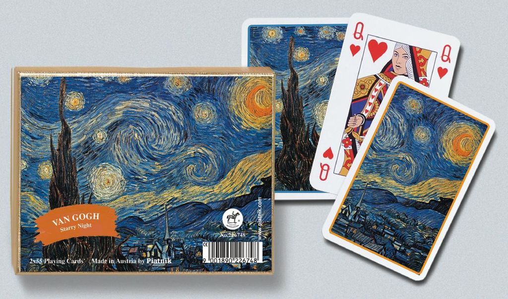 Karty do gry Piatnik Vincent van Gogh Gwiaździsta noc - Zdjęcie produktu 