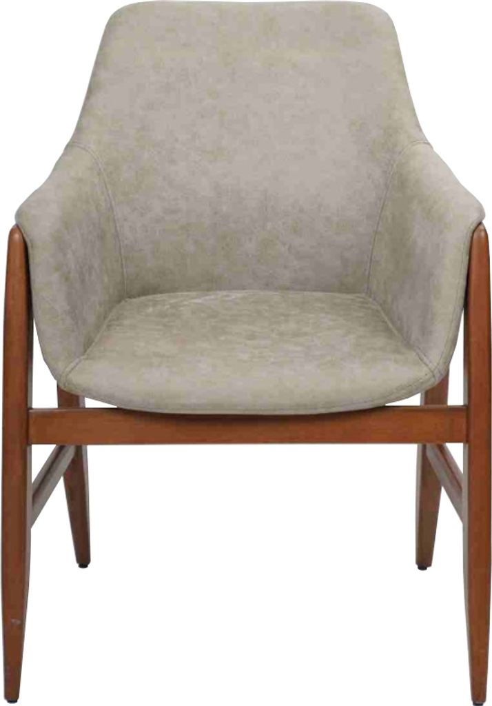 Esszimmerstuhl Stuhl Küchenstuhl Lehnstuhl Holz Stoff Modern Grau Stuhl