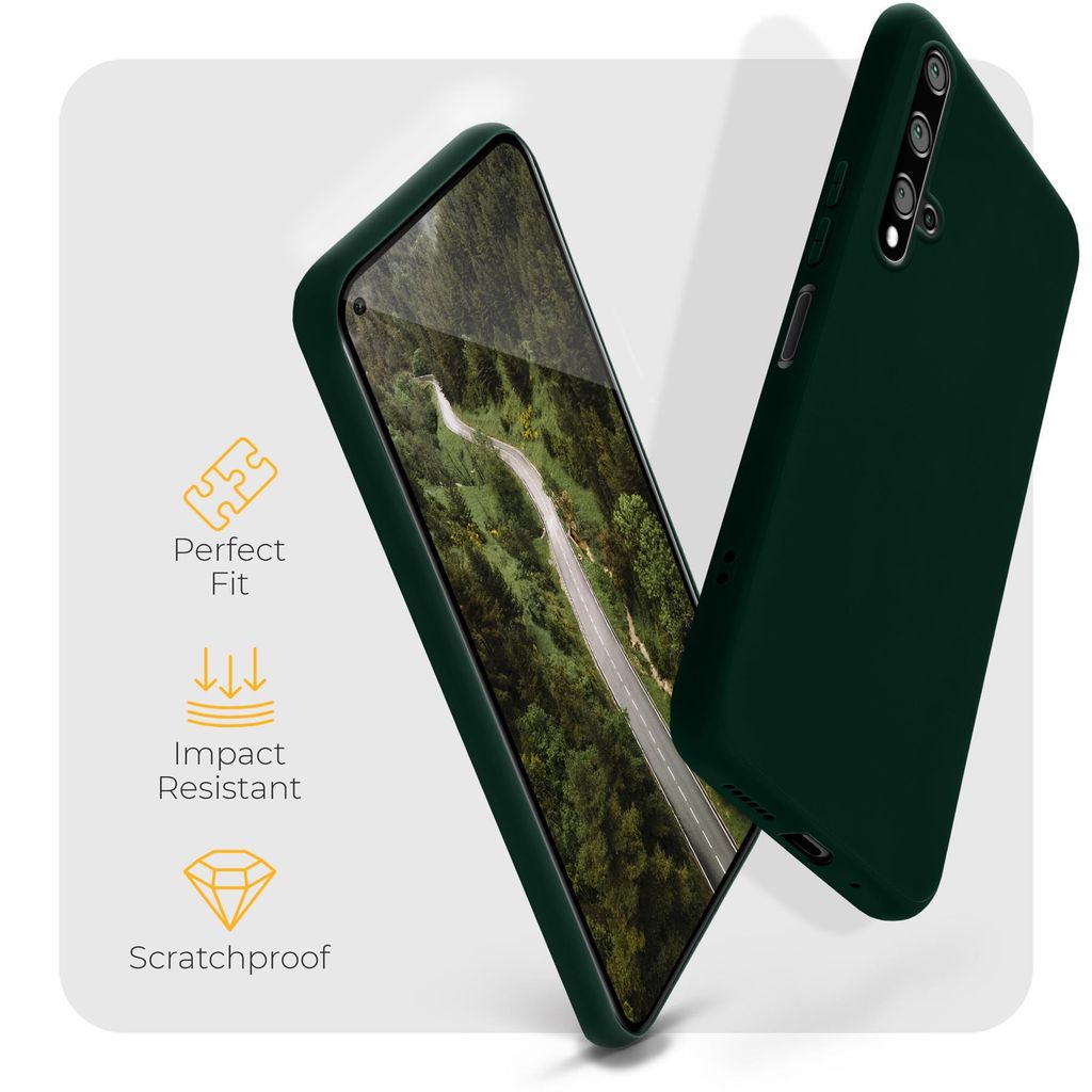 Moozy Minimalist Series Cover In Silicone TPU Per IPhone 11 Pro - Nero Opaco, Sottile E Morbida Con Supporto Ricarica Wireless