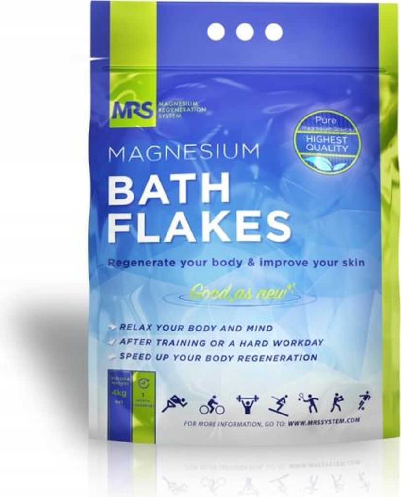 Magnesiumchlorid Magnesiumflocken zum Baden MRS - 4 kg