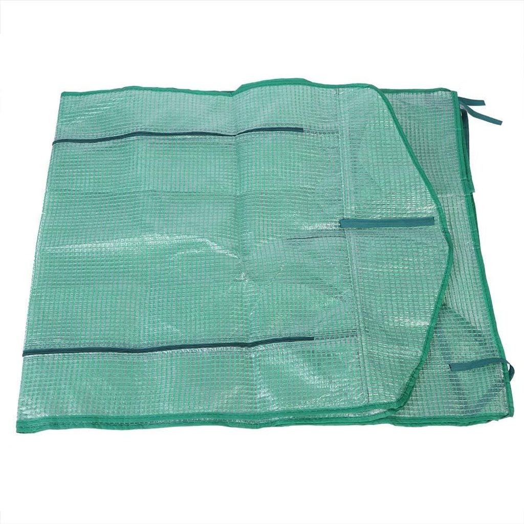 Allecto Plus - Mini Gewächshaus Tragbar Garten Grün Haus mit Rolltür - Kunststoff Pflanzenhaus für Gartenarbeit im Freien - Idealer Schutz für...