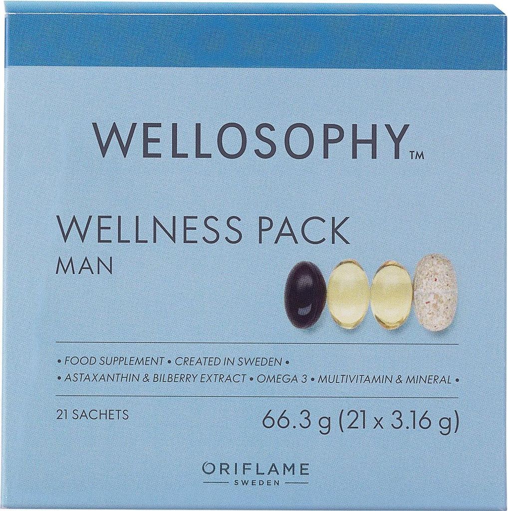 Oriflame WellnessPack Wellosophy für Männer 21 Stk. Produktbild 