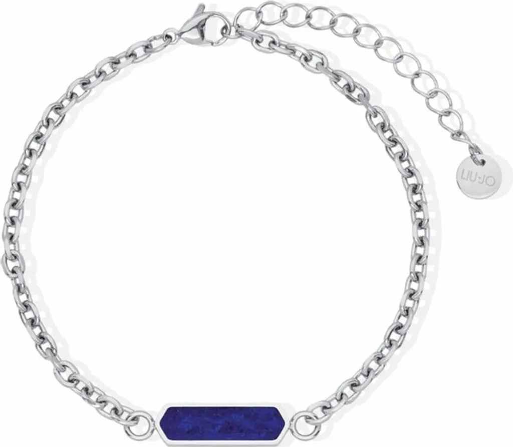 Bracelet Liu Jo femme MLJ598 bleu acier serti de cristaux pour un éclat pur
