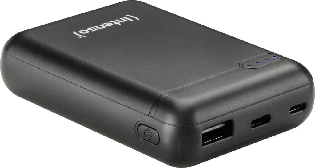 Intenso Powerbank XS 10000, USB A + Tipo C, 3,1A, nero Immagine del prodotto 