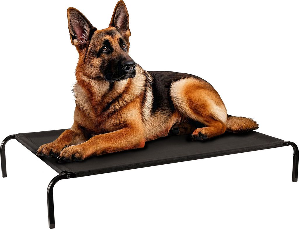 Petsona Hundebett Hundeliege Haustierbett Indoor Outdoor Erhöht Kausicher Langlebig Mittelgroße Hund Betten Haustier Bequeme Haustier-Hängematte...