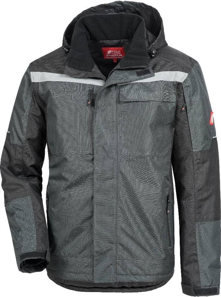 Arbeitsjacke Nitras Motion Tex Plus Parka | Gr. XL | grau / schwarz
