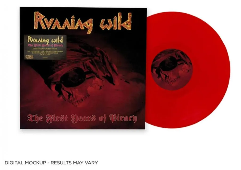 Running Wild Vinyle Rouge First Years Of Piracy pour Platine Disque LP