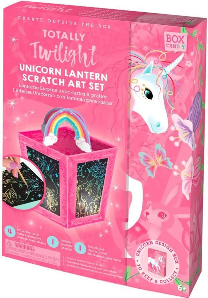 Lanterne à gratter BOX CANDIY, kit créatif calme anti-écrans enfant