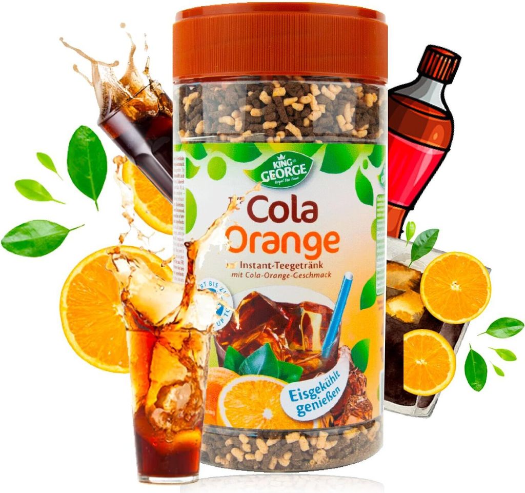 KING GEORGE Instant Tee Cola Orange 12 x 400g Produktbild 