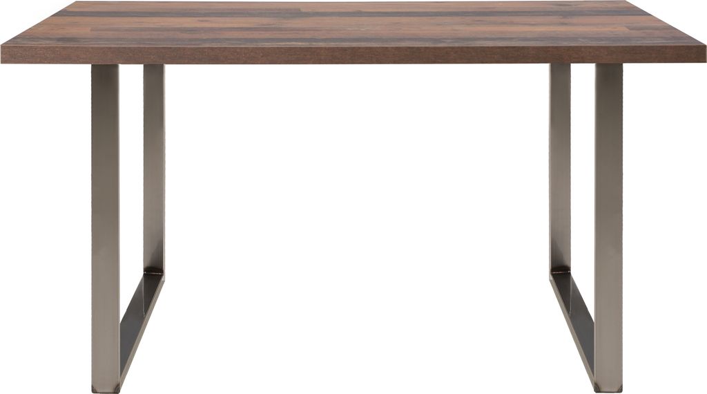 Esstisch >TABLES< in Old – Wood Vintage, Metallfüße U-rohstahl - 140x74,7x90cm (BxHxT)