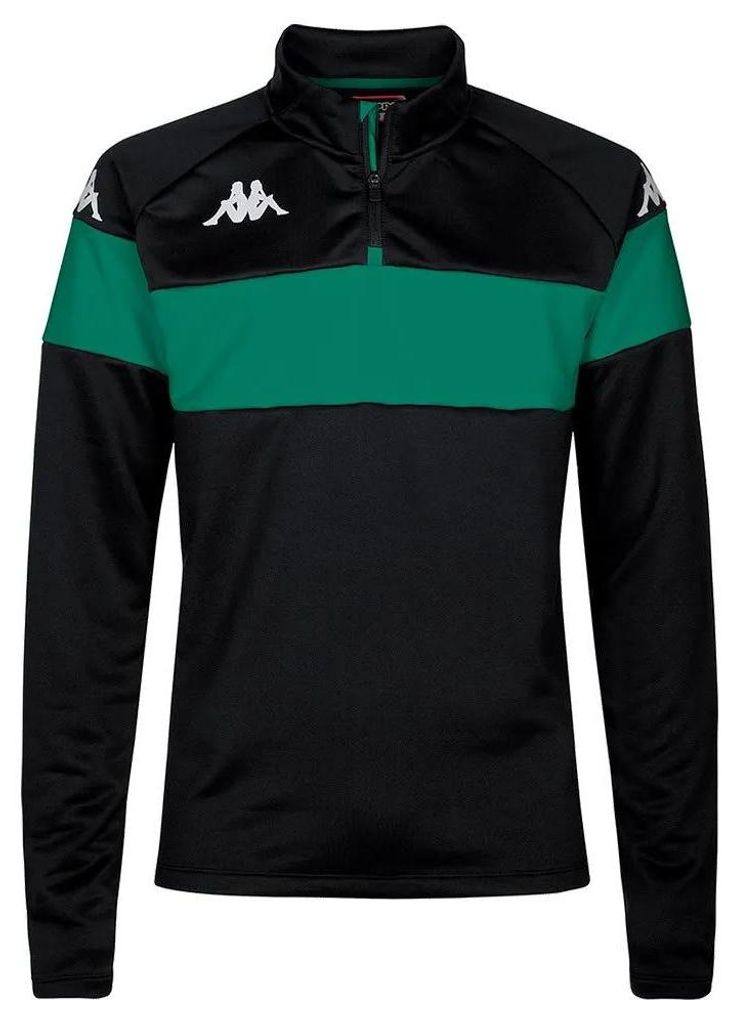 Kappa Dovare Halbreißverschluss-sweatshirt Schwarz XL Mann Schwarz XL