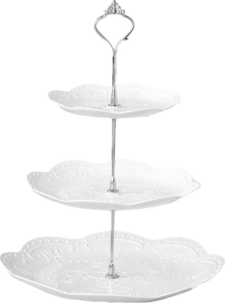 Heimtextilien-Aufbewahrung Trockenobstständer, Dessertständer, Dessertset, Tortenständer, Obstständer aus Kunststoff, Obstständer