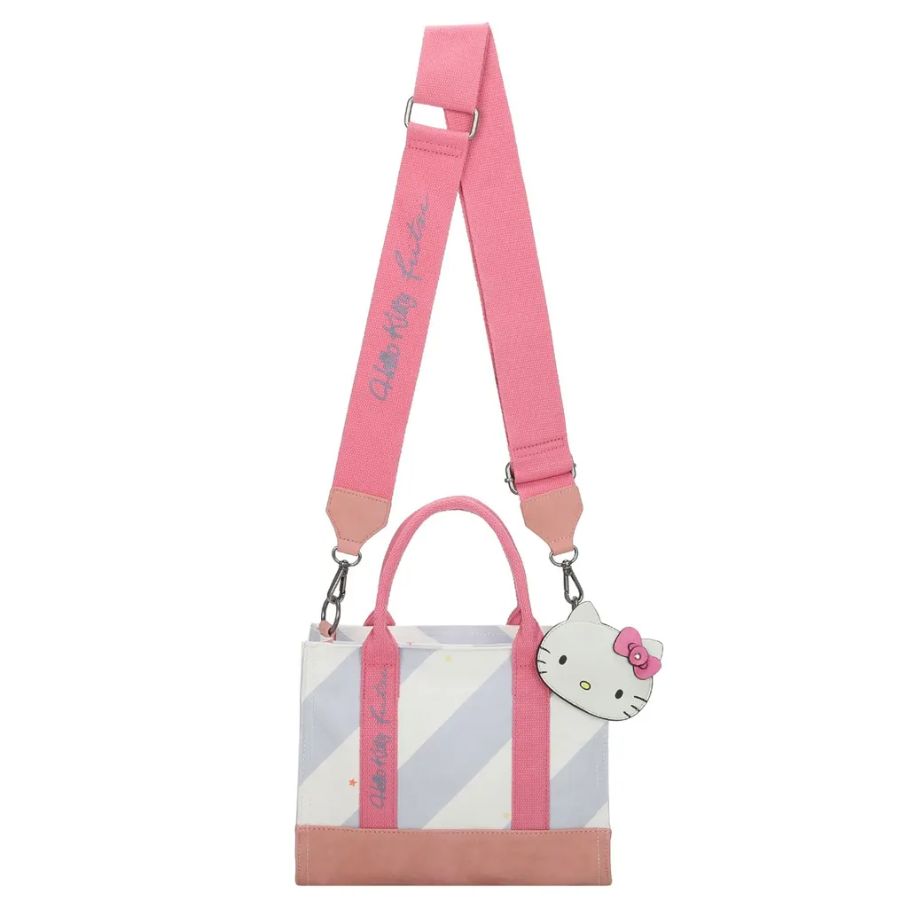 Sac à main Izzy09 Canvas Stripe Hello Kitty Fritzi aus Preußen Ice Blue