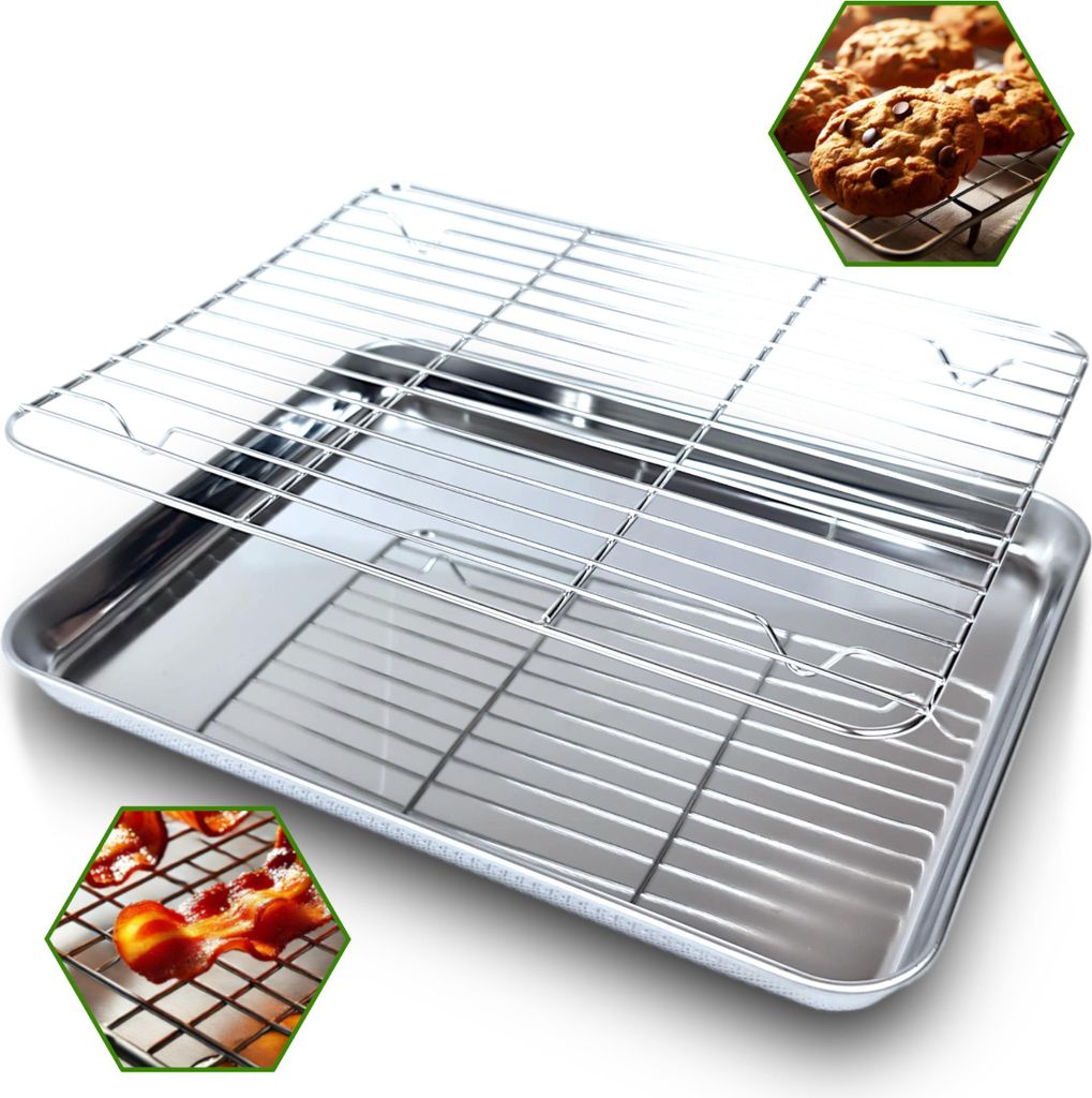 Gardenko Teglia da forno con griglia 31x24x2,5 cm in Immagine del prodotto 