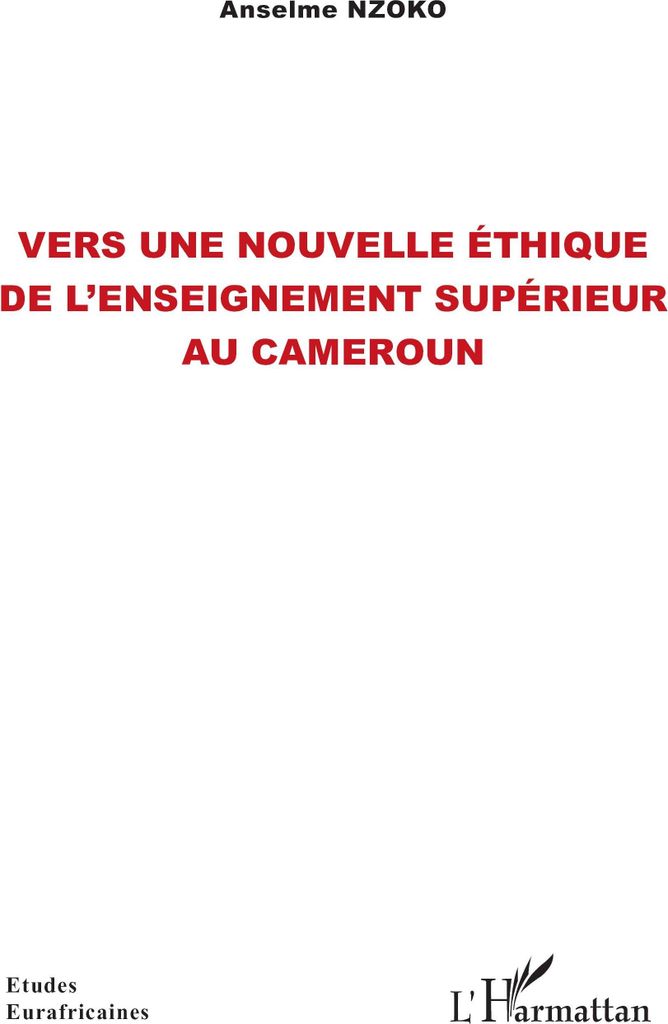 Vers une nouvelle éthique de l'enseignement supérieur au Cameroun