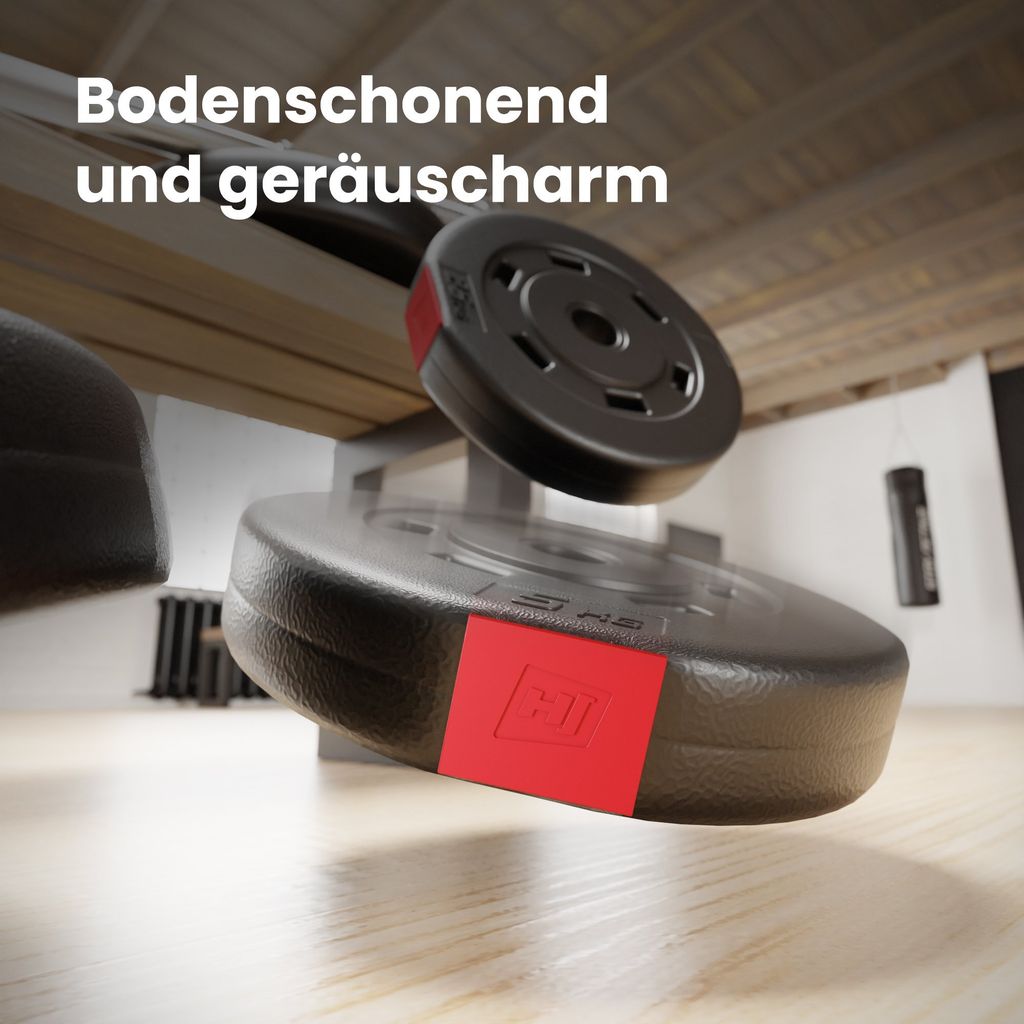 Hop-Sport Hantelset 125 kg 1x Langhantel-Stange, 1x SZ Produktbild 7