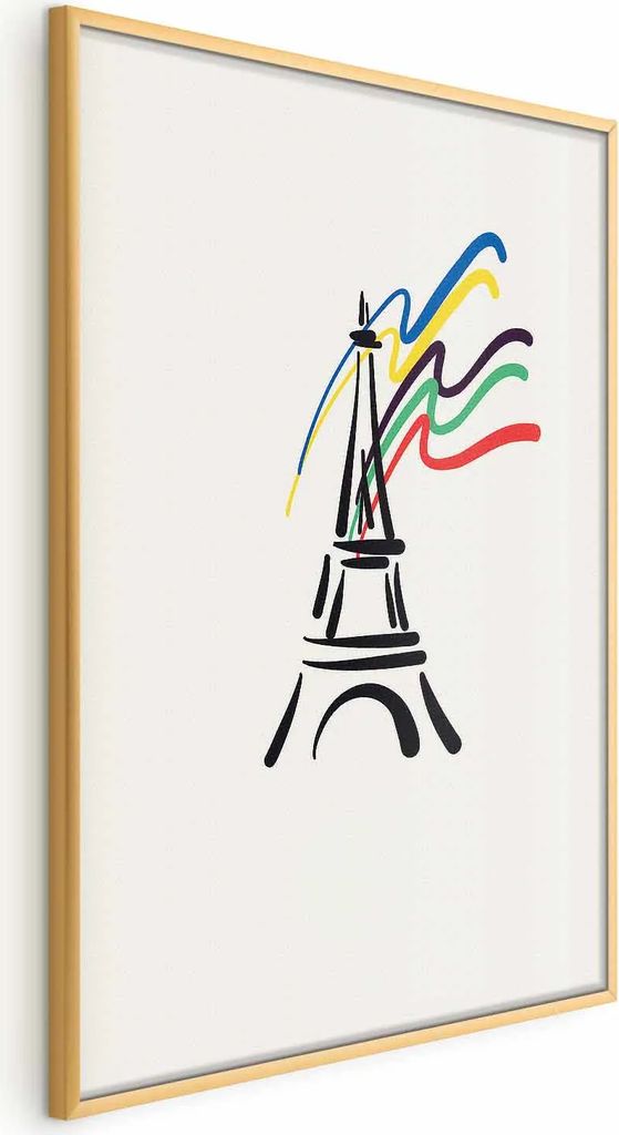 Posterpapier Poster - Eiffel Tower and Colors 29.7x42 cm Abstrakt i-C-10078-ao-a
