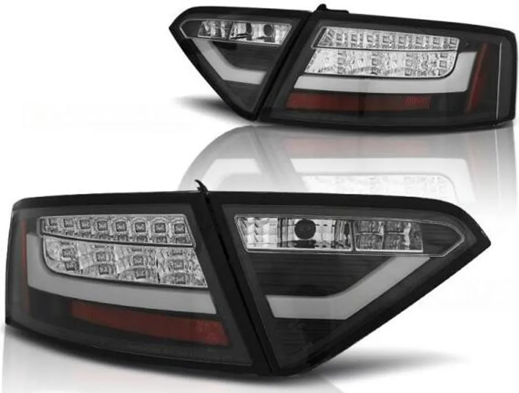 Blocs optiques arrière LED Lightbar noirs Audi A5 2007-2011 Sportback Coupé