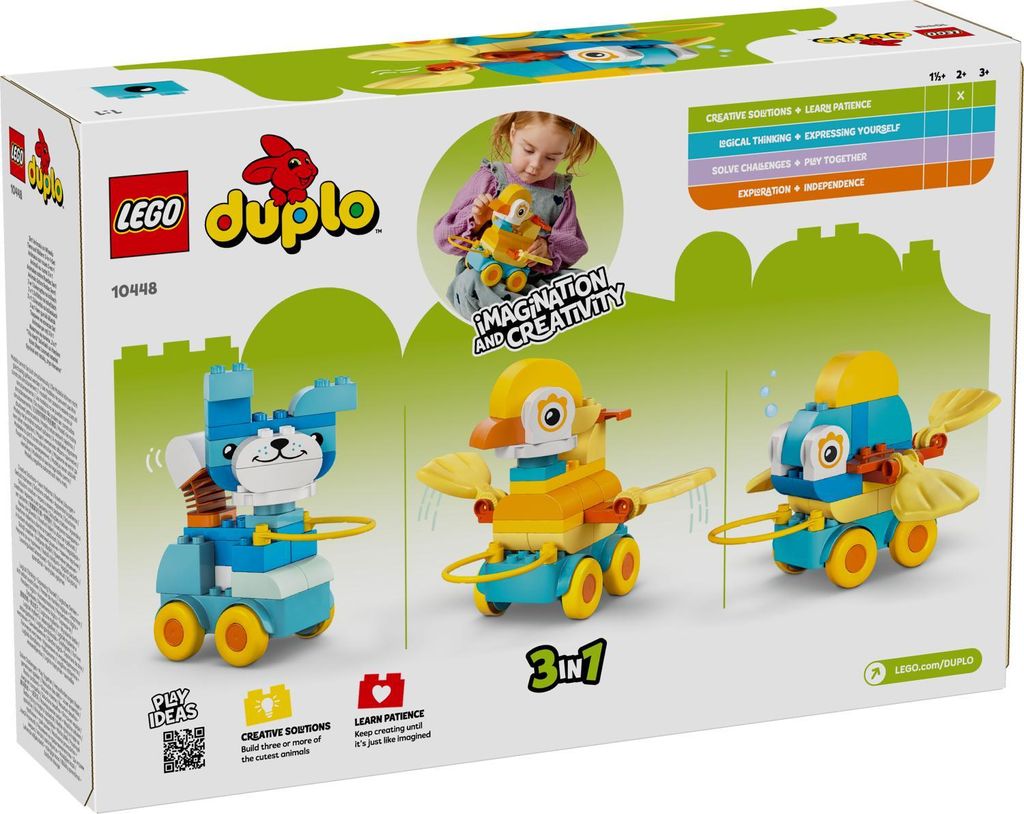 Lego Duplo Animaux sur roues set 3 en 1 Image du produit 
