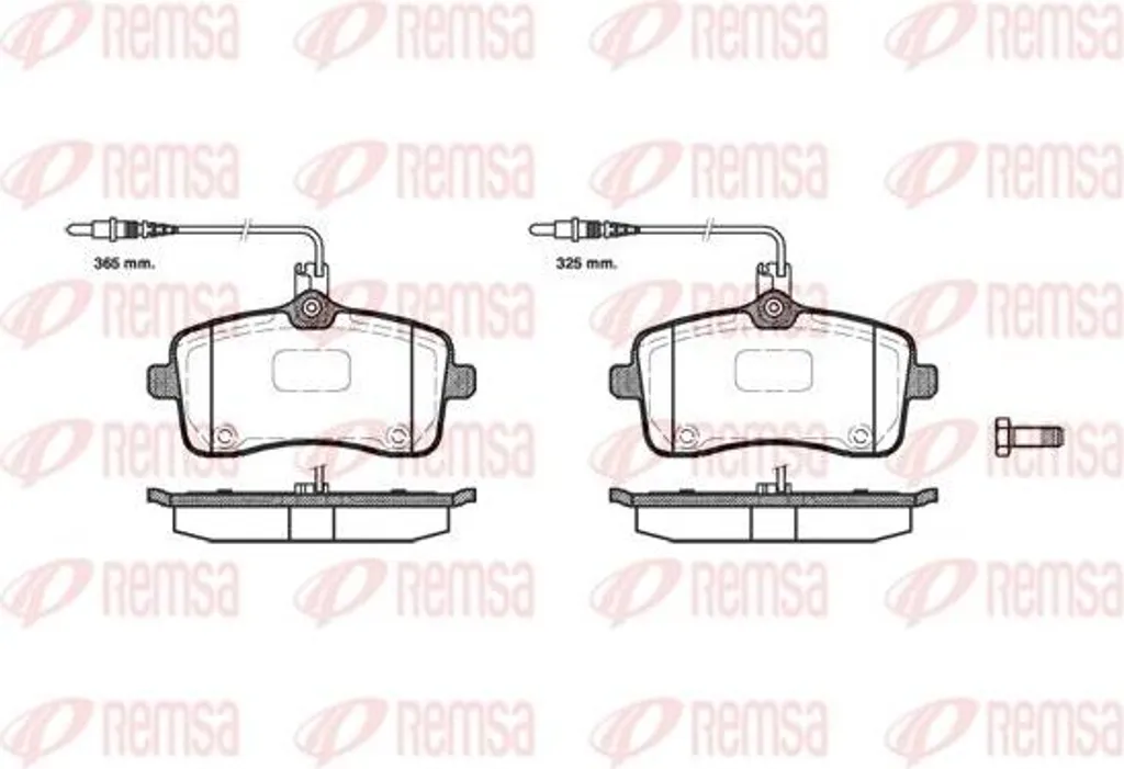 Plaquettes de Frein Remsa 1102.04 pour Stopper les Bruit de Frein 407
