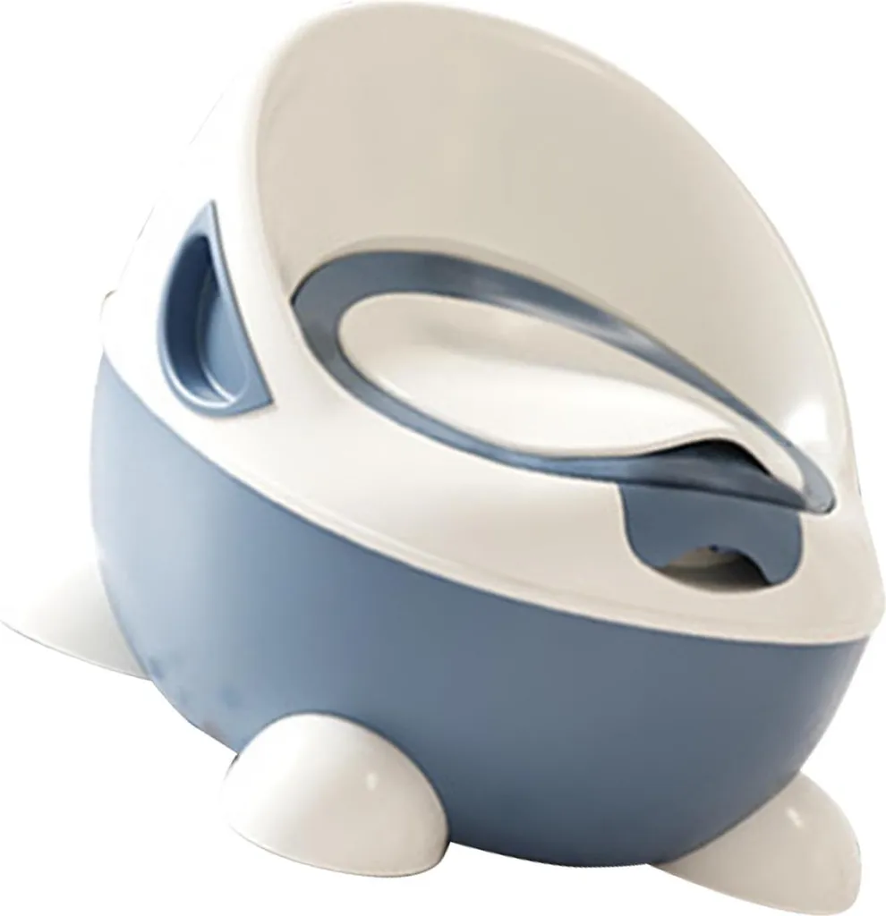 Pot d'Apprentissage Bébé Confortable avec Base Antidérapante Bleu - 2