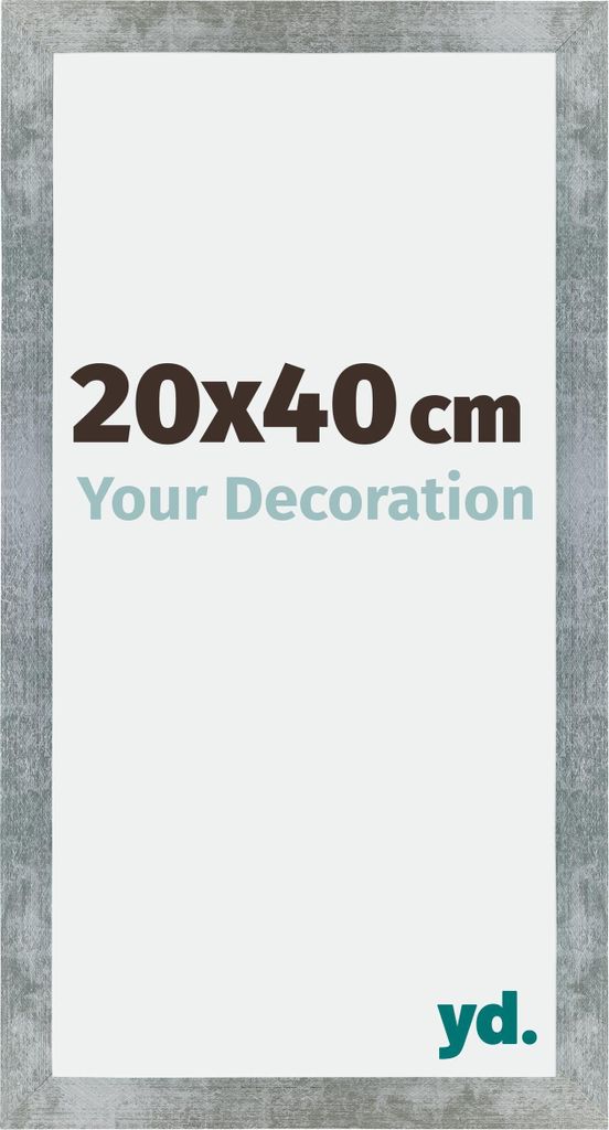 Bilderrahmen, 20x40 cm, Eisen Gewischt, MDF, Mura