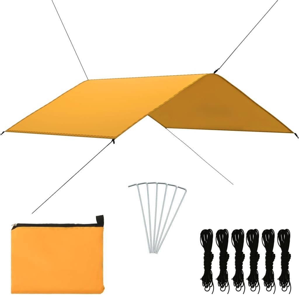 Möbel Outdoor-Tarp 4x4 m Gelb - Sonnensegel 93062