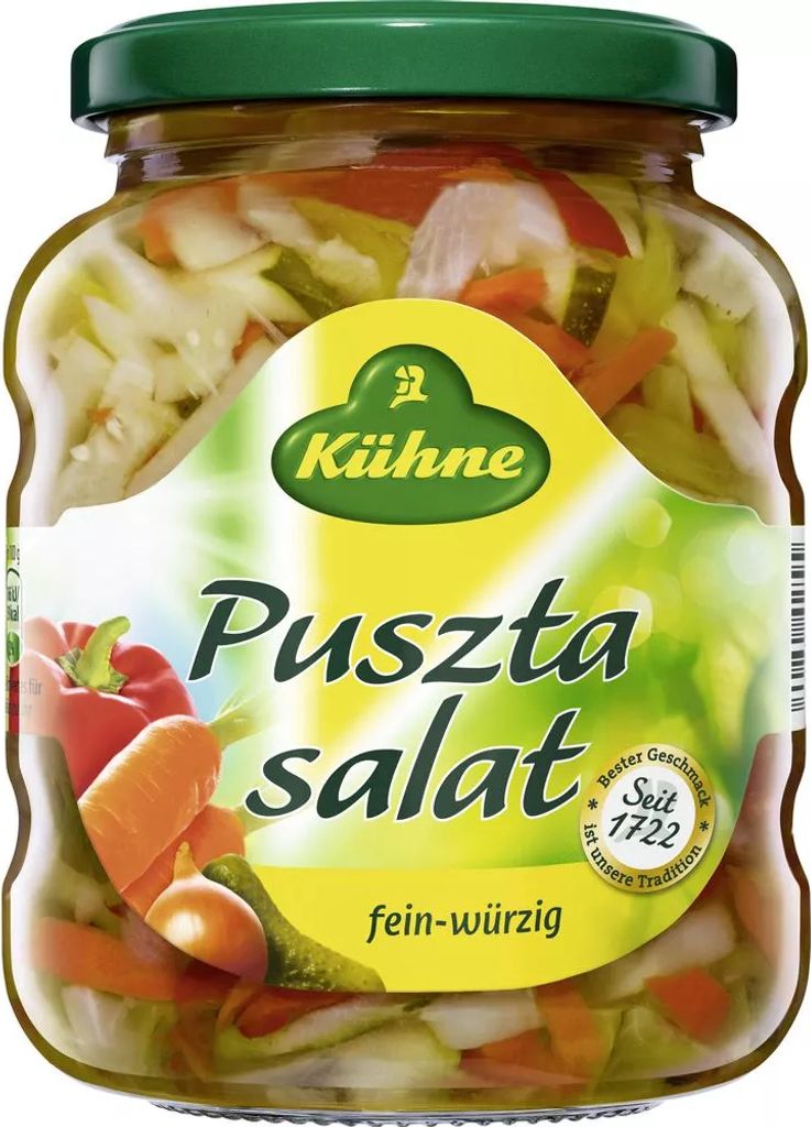 Kühne Salade Puszta Légumes en bocal finement épicée au Image du produit 