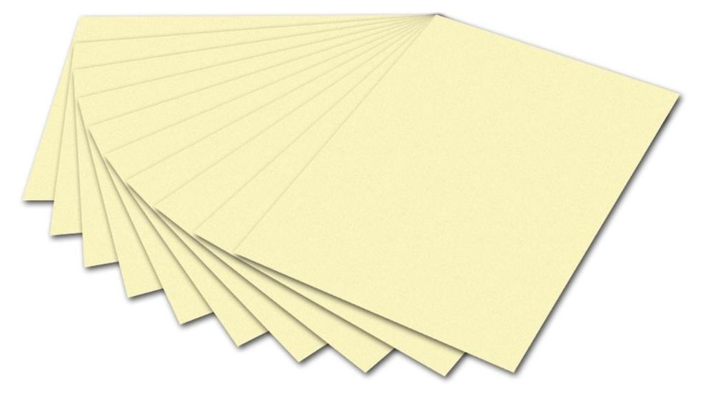 folia Tonpapier DIN A4 130 g/qm strohgelb 100 Blatt