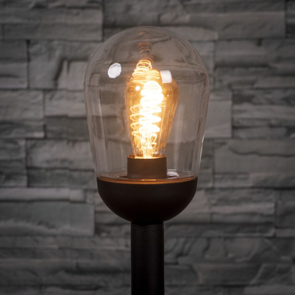 Kanlux Außenleuchte, Outdoorlampe LIEGO E27 Schwarz IP44 36530