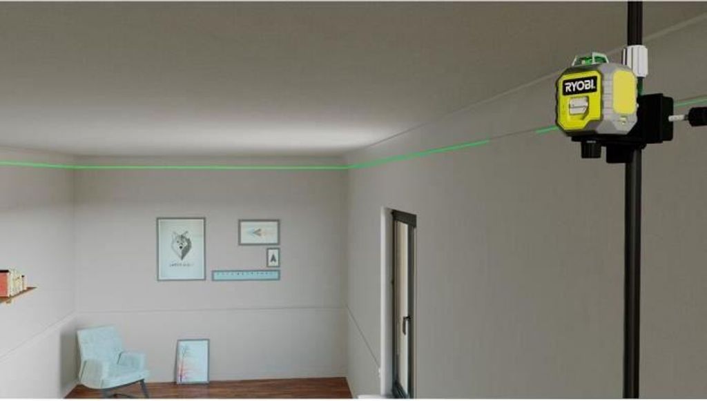RYOBI - 360° green laser - range 25 m - accuracy +/- 0.5 mm Immagine del prodotto 