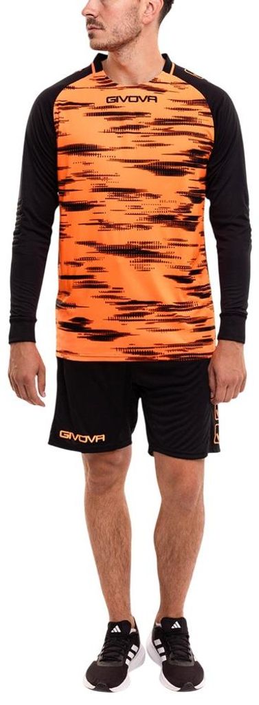 Givova - Torwartbekleidung-Set für Herren/Damen Unisex PP13039 (XS) (Schwarz/Orange)