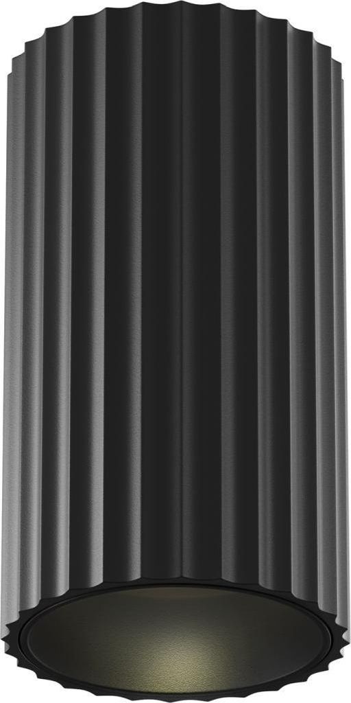 Deckenlampe Aluminium Ø 5,6 cm Aufputz Schwarz GU10 rund Modern Spot Lampe Decke Spot Leuchte Decke