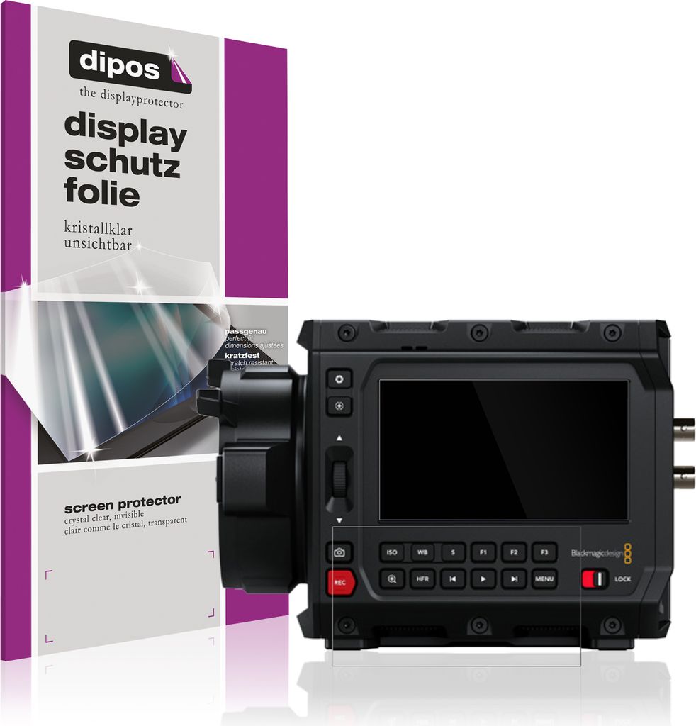 4x Schutzfolie für Blackmagic Design Pyxis 6K klar Displayschutzfolie Folie Display Schutz dipos