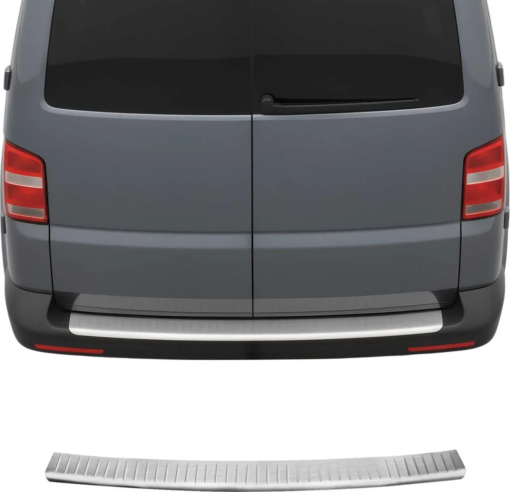 Seuil de pare-chocs VW T6 contre les rayures coffre inox brossé 15-24